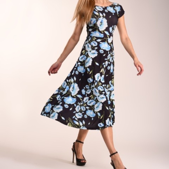 Lbisse size 3X Floral Print Dress - Picture 1 of 5